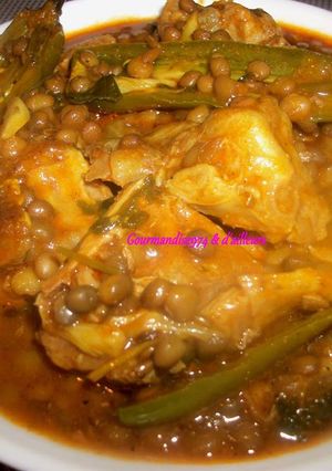 Une photo de AGNEAU aux LENTILLES à la MAROCAINE
