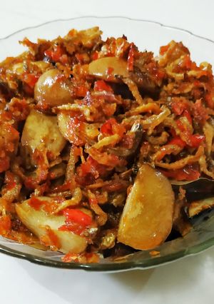 Foto resep Teri jengkol balado