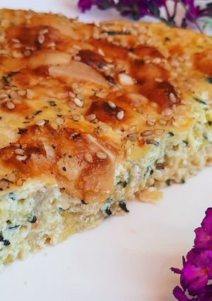 Une photo de Gateau de courgettes et ricotta