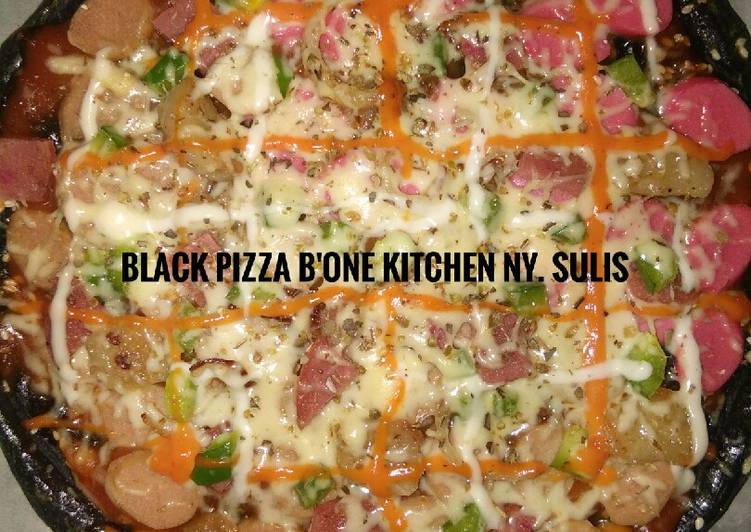 Black pizza #BikinRamadanBerkesan