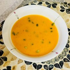 Pumpkin Soup with Roasted Vegetables A picture of Pumpkin Soup with Roasted Vegetables.