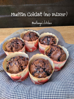 Foto resep Muffin Coklat (no mixer)