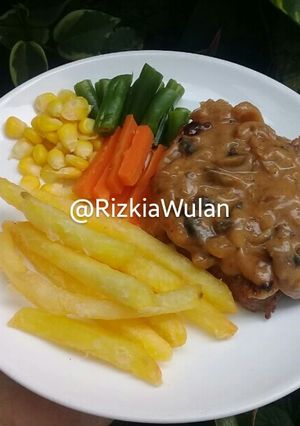 Foto resep Steak Sapi Saus Jamur