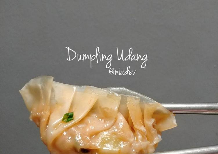Resep Dumpling Udang Praktis 3 bahan, Sempurna
