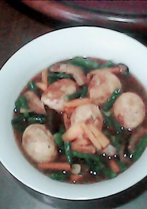 Foto resep Semur telor kapwol(kacang panjang wortel