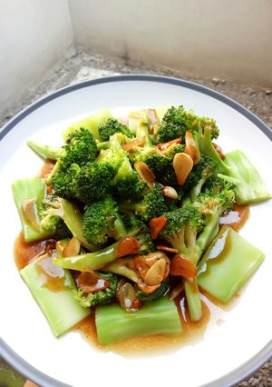 Foto resep Cha Brokoli Saus Tiram
