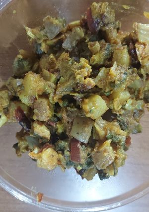 A picture of Karela sabji.