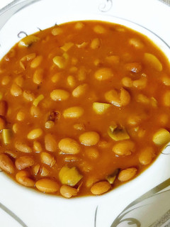 عکسی از دستور 💕 خوراک لوبیا چیتی و قارچ 😋