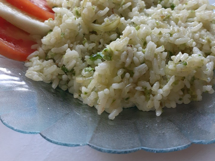 Langkah Mudah untuk Membuat Nasgor ijo mentega Anti Gagal