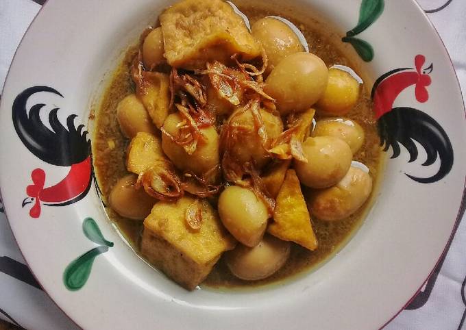 Semur Telur Puyuh dan Tahu