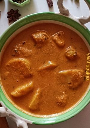 A picture of Creamy Potato Masala.