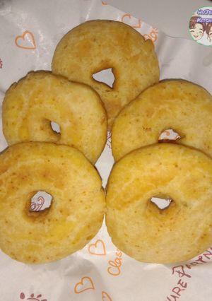รูปของ โดนัทมันเทศส้ม(สูตรไม่พักแป้ง) | No-Proof Orange Sweet Potato Donuts