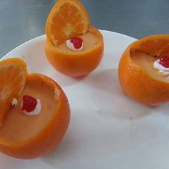 A picture of Orange mousse.