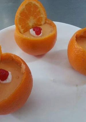 A picture of Orange mousse.