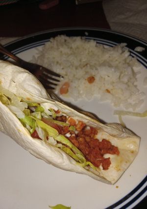 A picture of Vegetarian Tacos 🌮 (with TVP).