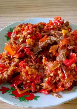 Foto resep Dendeng balado simple