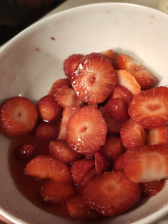 Una foto de Fresas con vinagre