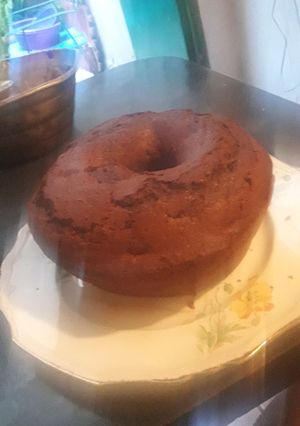 Una foto de Budín de chocolate y nueces súper esponjoso