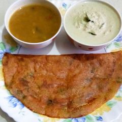 A picture of Mixed vegetable spicy dosa.