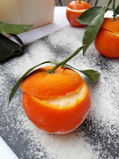 Una foto de Sorbete de mandarinas