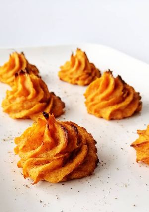 Une photo de Pomme duchesse à la patate douce