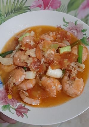 Foto resep Udang Asam Tomat