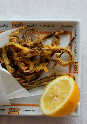 Una foto de Fritos de Mar Veganos!!! Pedazo de Tapita!!!