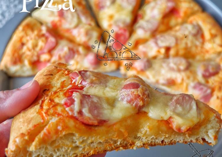 Cara Gampang Membuat Pizza super lembut dan tebal, Sempurna