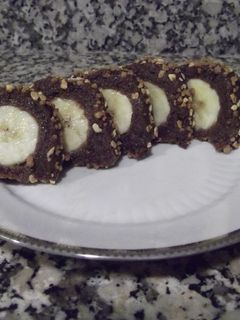 Una foto de Rollo de plátano con pasas