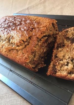 Une photo de Gâteau noix de coco, ananas et chocolat