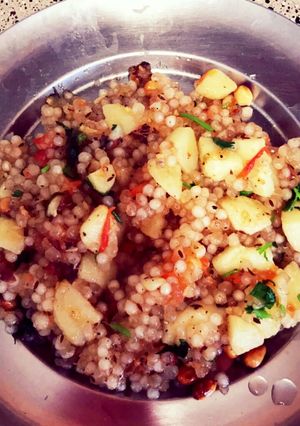 A picture of Sabudana khichdi.