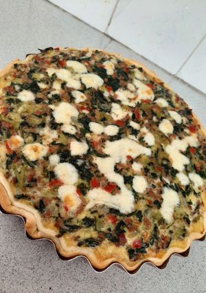 Una foto de Tarta de acelga y carne