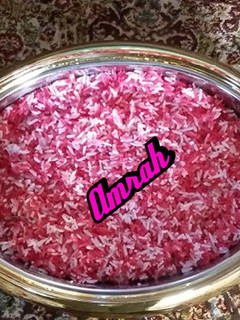 A picture of Pink rice.