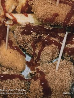 Una foto de Pinchos de pollo, Amontillado