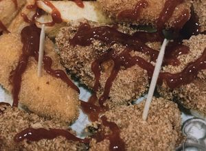 Una foto de Pinchos de pollo, Amontillado