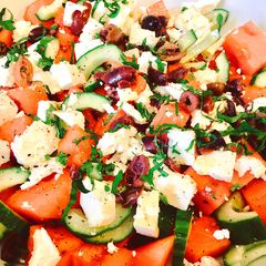 A picture of Feta and Watermelon Salad.