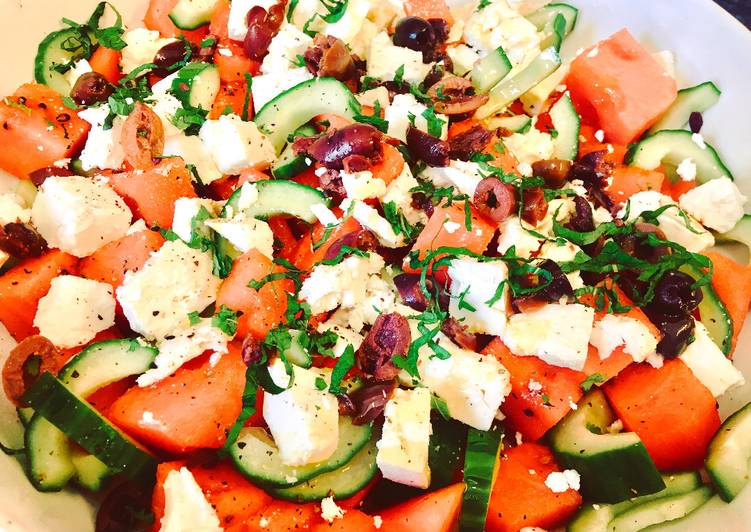 Recipe: Appetizing Feta and Watermelon Salad