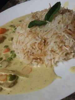 صورة لوصفة دجاج بالخضار والكريمة 💞💞