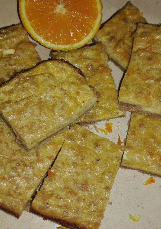 Una foto de Cuadraditos de naranja