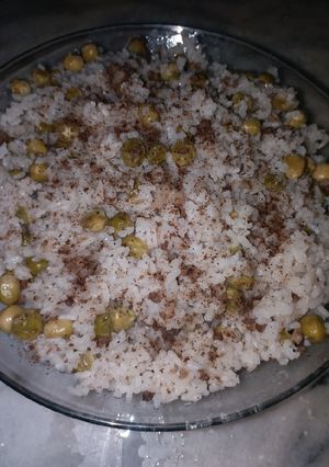 صورة لوصفة رز وبازيلا