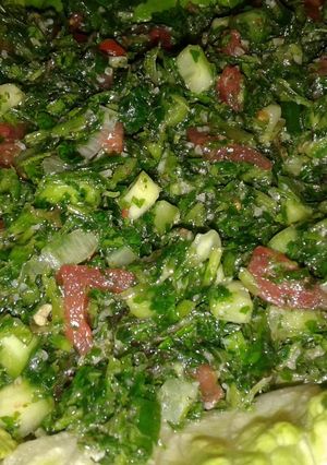 صورة لوصفة التبولة