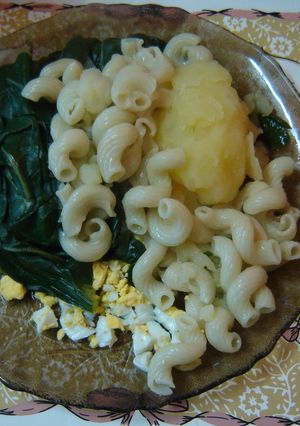 Una foto de Fideos con verduras