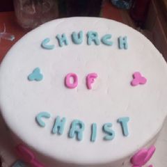 A picture of Fresher's day cake.