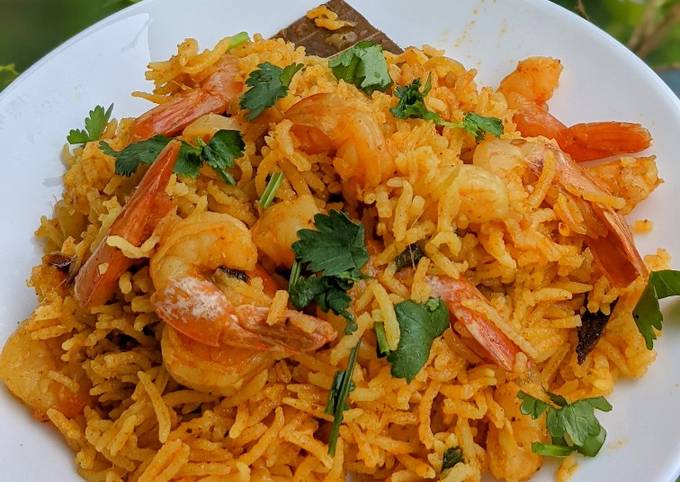 Prawns biryani