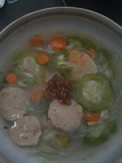 Foto resep Sup oyong bihun simple