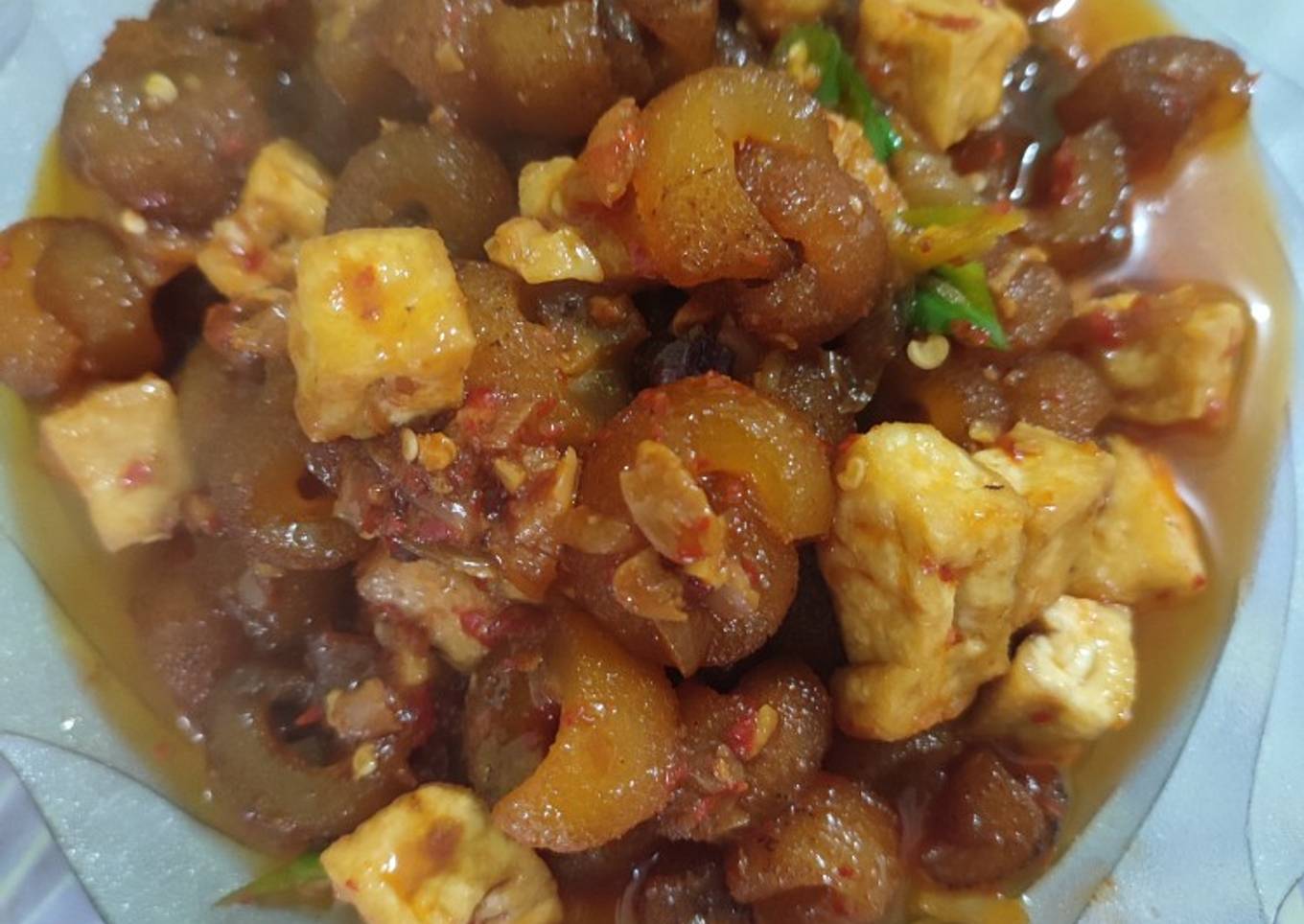 Oseng Kikil Tahu Tauco