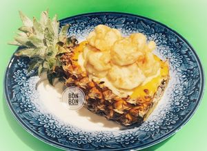 Hình của món Tôm Sốt Trái Thơm Mayonaise.