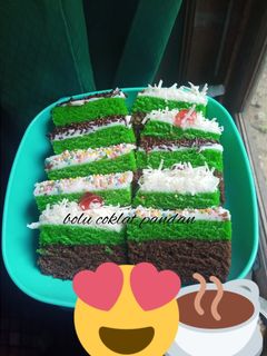 Foto resep Bolu coklat pandan