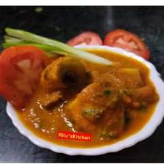 A picture of Mushroom Masala(no cream added).