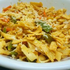 A picture of Cheesy Garlic Ribbon Pasta.